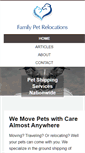 Mobile Screenshot of familypetrelocations.com
